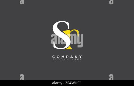 SR Alphabet letters Initials Monogram logo RS, S and R Stock Vector