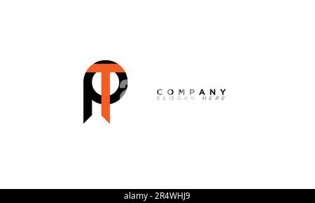 PT Alphabet letters Initials Monogram logo TP, P and T Stock Vector