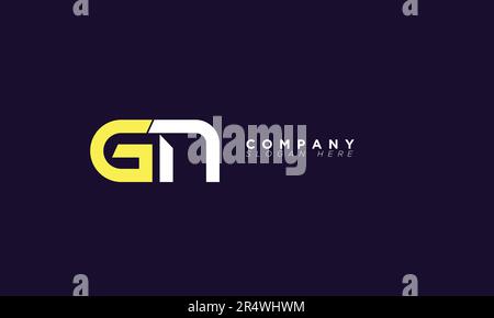 GN Alphabet letters Initials Monogram logo NG, G and N Stock Vector