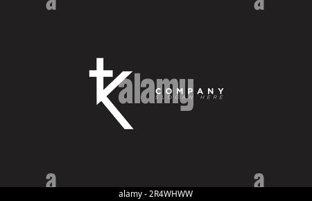 TK Alphabet letters Initials Monogram logo KT, T and K Stock Vector