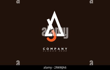 AJ Alphabet letters Initials Monogram logo JA, A and J Stock Vector