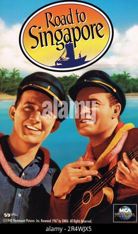 Road to Singapore is a 1940 American comedy film directed by Victor Schertzinger and starring Bing Crosby, Bob Hope, and Dorothy Lamour. Based on a story by Harry Hervey, the film is about two playboys trying to forget previous romances in Singapore Stock Photo