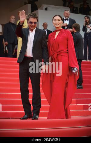 Jean-Michel Jarre, Gong Li 'Indiana Jones and the Dial of Destiny' Cannes Film Festival Screening 76th Cannes Film Festival May 18, 2023 Stock Photo