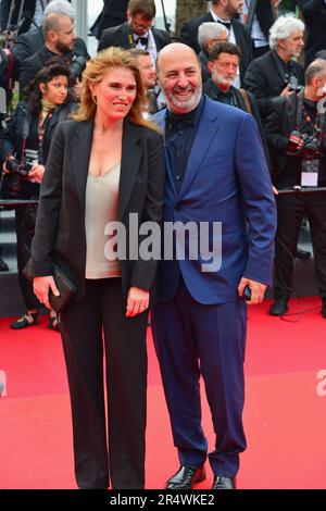 Cédric Klapisch with his wife Lola Doillon 'The Zone of Interest' Cannes Film Festival Screening 76th Cannes Film Festival May 19, 2023 Stock Photo