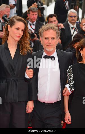 Cast members of the film 'Flo': Stéphane Caillard, Charles Berling 'The Zone of Interest' Cannes Film Festival Screening 76th Cannes Film Festival May 19, 2023 Stock Photo