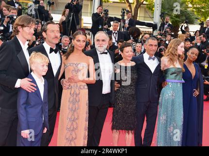 Alicia Vikander wears Louis Vuitton gown at Cannes 2023