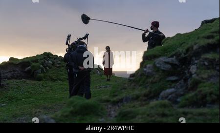 The Banshees of Inisherin Year : 2022 Ireland UK USA Director : Martin McDonagh Kerry Condon Shooting picture Stock Photo