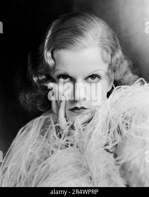 1932 : the platinum blonde actress JEAN HARLOW ( Harlean Jean Carpenter ...