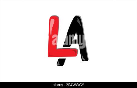 LA AL L A Initial Letter Vector Logo Design Stock Vector