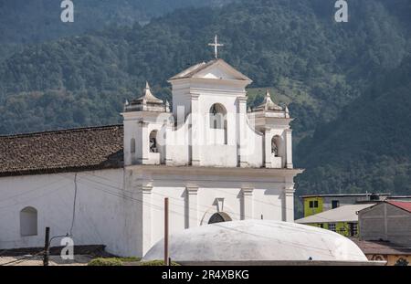 The  church in Nebaj, El Quiché, Guatemala Stock Photo