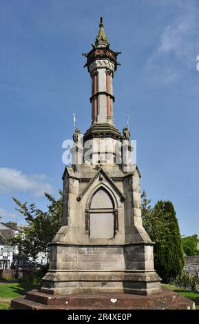 Monument to Randolph Stewart 9th Earl of Galloway in Newton Stewart, Dumfries and Galloway, Scotland, UK Stock Photo