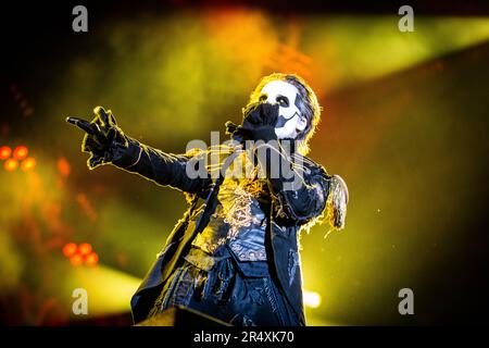 Ghost in concerto all’Ippodromo Snai San Siro di Milano. Foto di Davide Merli per www.rockon.it Stock Photo