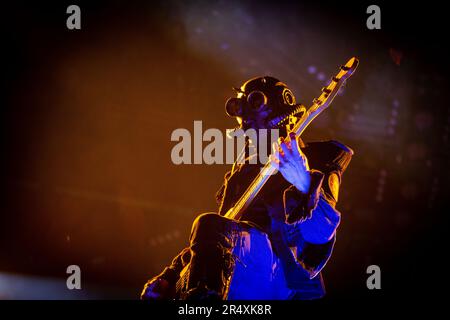 Ghost in concerto all’Ippodromo Snai San Siro di Milano. Foto di Davide Merli per www.rockon.it Stock Photo