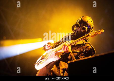 Ghost in concerto all’Ippodromo Snai San Siro di Milano. Foto di Davide Merli per www.rockon.it Stock Photo