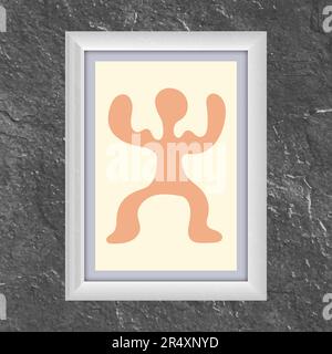 Layout of an abstract painting. Template for print, banner, poster and creative design. Fashionable art of painting for interior design and creative i Stock Vector