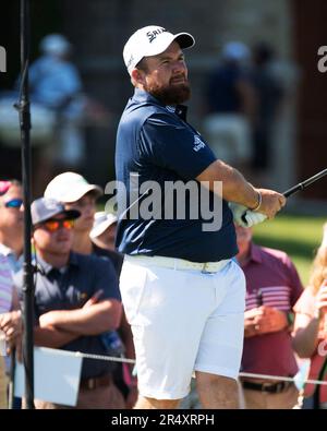 Dublin, Ohio, USA. 30th May, 2020. Rory McIlroy (GBR) on the putting ...