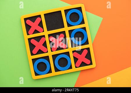 XO or tic tac toe game. Business competition, challenge, strategy