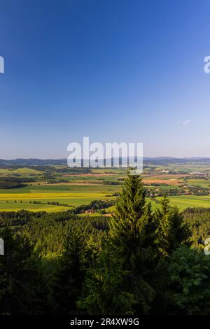 Broumov basin, Eastern Bohemia, Czech Republic Stock Photo