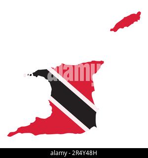Trinidad and Tobago is a dual-island Caribbean nation near Venezuela, with distinctive Creole traditions and cuisines. Trinidad’s capital, Port of Spa Stock Vector