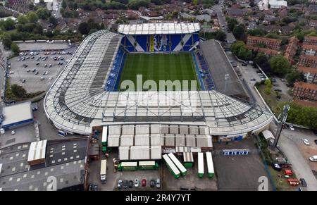 Aerial view of St Andrews, home of Birmingham City FC. Stock Photo