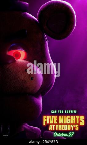  2023 FNAF Movie Anime Cartoon 2023 Movie Poster Cool