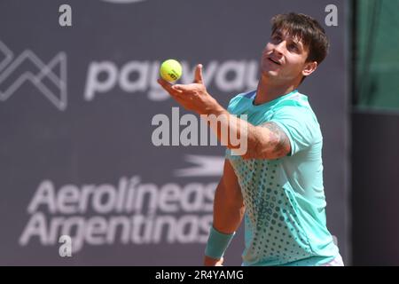 Camilo Ugo Carabelli (Argentina). Buenos Aires Racket Club Challenger. Stock Photo