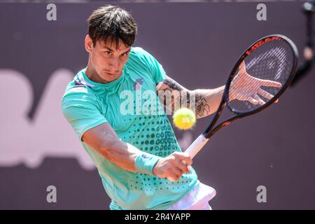 Camilo Ugo Carabelli (Argentina). Buenos Aires Racket Club Challenger. Stock Photo