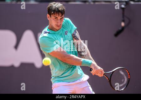 Camilo Ugo Carabelli (Argentina). Buenos Aires Racket Club Challenger. Stock Photo