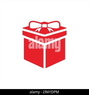 gift box icon vector illustration suitable for use on logo design, christmas event and new year celebration Stock Vector