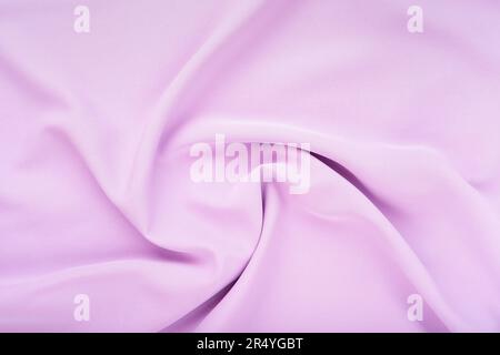 Light Purple fabric cloth texture for background and design art work, beautiful crumpled pattern of silk or linen. Stock Photo