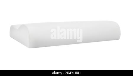 Orthopedic memory foam pillow isolated on white Stock Photo
