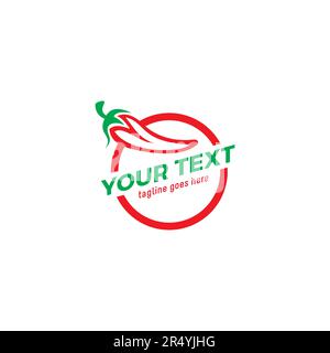Chili Logo Symbol. Restaurant Logo. Chili Icon Stock Vector