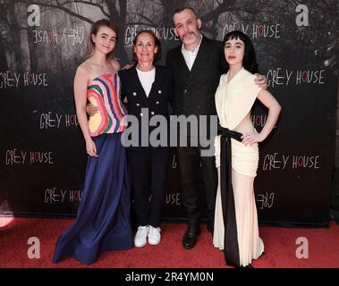 From left Millicent Simmonds Laurie Metcalf Levi Holloway and