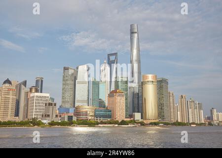 Pudong is Shanghai's most prominent skyscraper district, home to many