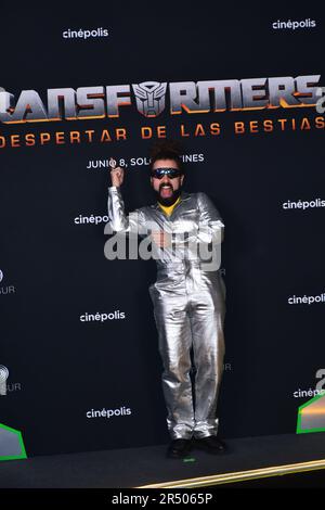 Mexico City, Mexico. 30th May, 2023. May 30, 2023, Mexico City, Mexico: Javier Ibarreche attends the red carpet of the Transformers: Rise of the Beasts Film Premiere at Cinepolis Perisur, on May 30, 2023 in Mexico City, Mexico. (Photo by Carlos Tischler/ Credit: Eyepix Group/Alamy Live News Stock Photo