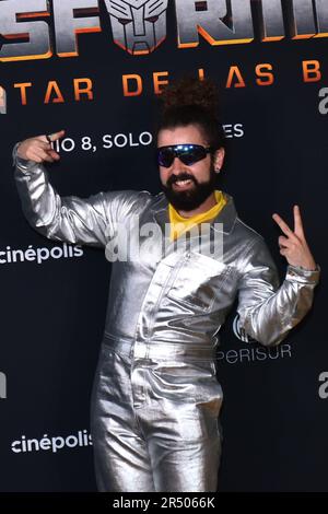 Mexico City, Mexico. 30th May, 2023. May 30, 2023, Mexico City, Mexico: Javier Ibarreche attends the red carpet of the Transformers: Rise of the Beasts Film Premiere at Cinepolis Perisur, on May 30, 2023 in Mexico City, Mexico. (Photo by Carlos Tischler/ Credit: Eyepix Group/Alamy Live News Stock Photo