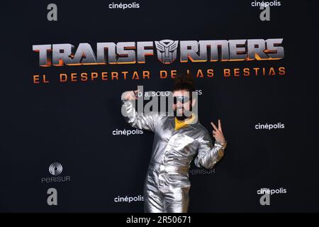 Mexico City, Mexico. 30th May, 2023. May 30, 2023, Mexico City, Mexico: Javier Ibarreche attends the red carpet of the Transformers: Rise of the Beasts Film Premiere at Cinepolis Perisur, on May 30, 2023 in Mexico City, Mexico. (Photo by Carlos Tischler/ Credit: Eyepix Group/Alamy Live News Stock Photo