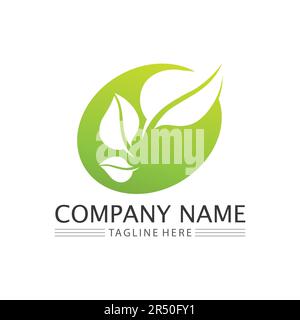 Nature Farm and farming vector logo illustration design. sun farm.Isolated illustration of fields  farm landscape and sun. Concept for agriculture ,ha Stock Vector