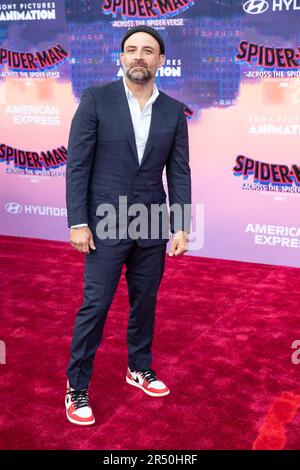 May 30, 2023, Los Angeles, California, USA: JOAQUIM DOS SANTOS attends the world premiere for Spider-Man: Across The Spider-Verse at Regency Village Theatre in Los Angeles, California on May 30th, 2023. (Credit Image: © Clutch Pockets Wambli/ZUMA Press Wire) EDITORIAL USAGE ONLY! Not for Commercial USAGE! Stock Photo