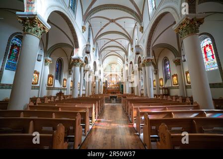 The Cathedral Basilica of Frances of Assisi, Santa Fe, New Mexico Stock Photo