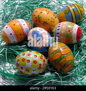 Painted Easter eggs Stock Photo