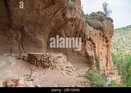 Bandelier National Monument, National reserve in New Mexico Stock Photo