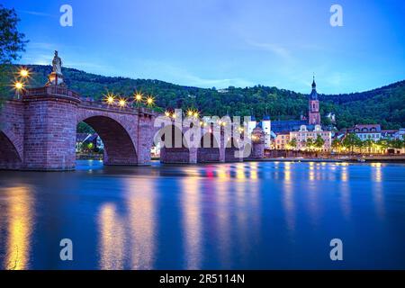 HEIDELBERG, BADEN-WUERTTEMBERG, GERMANY - CIRCA MAY, 2023: The Alte Bruecke of Heidelberg, Germany. Stock Photo