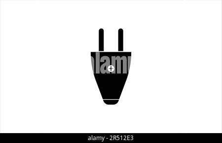 Electric plug isolated on white background Stock Vector