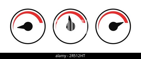 Internet speed test for measuring the performance and speed of an internet connection. Speed test, internet speed measurement. Stock Vector