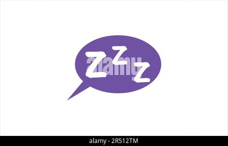 Sleeping ZzZ sign vector on white Stock Vector