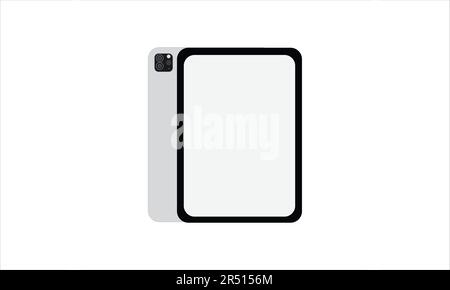 Tablet vector design isolated on white background Stock Vector
