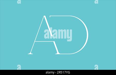AD DA A D Initial Letter Vector Logo Design Stock Vector