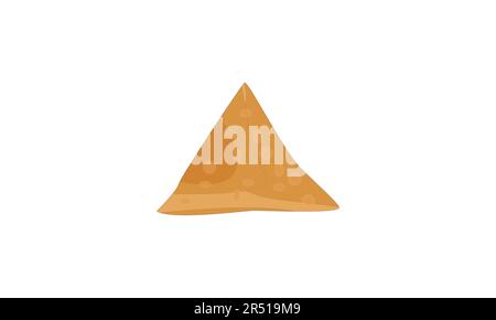 Samosa, Rissole Isolated on white Stock Vector