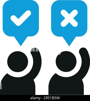 people vote cartoon vector design Stock Vector